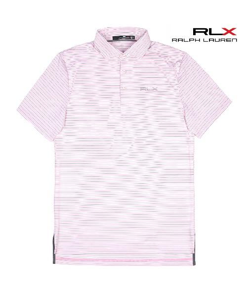 [랄프로렌 RLX] 에어플로우 폴로셔츠 스트라이프_핑크화이트 M(105)